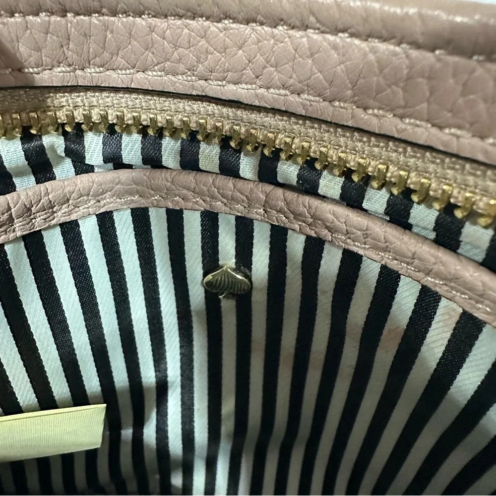 Kate Spade Mauve Pink Jackson Street Marlow Cow Leather Wristlet Double Pocket